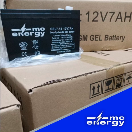 Bateria 12v 7ah Mcenergy Agm Gel Ciclo Profundo