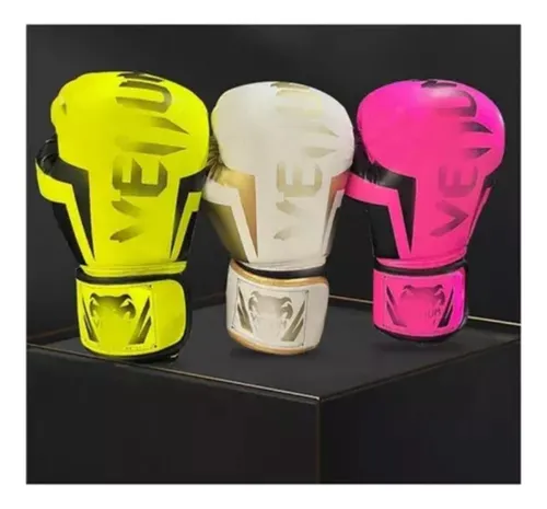 Guantes De Boxeo Negros Mate De 16 Oz Para Entrenamiento