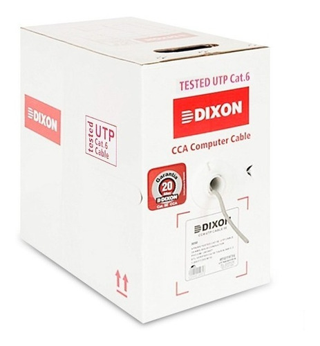 Cable Utp Cat6 Dixon 3060 Cca Para Camaras Cctv 305 Mts