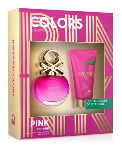 Perfume Colors Pink Benetton Mujer Cofre 80 Ml
