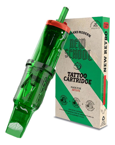 Cartucho Para Tatuaje Tuma Profesional Rm Round Magnum 10pz Calibre De Las Agujas 1005