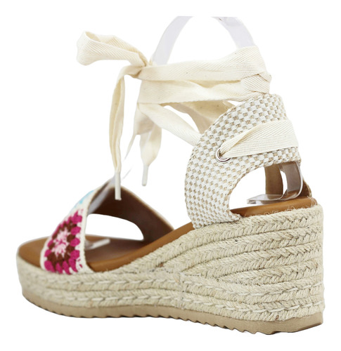 Sandalia Con Suela De Yute Efe Modelo 143001 Color Azul Text