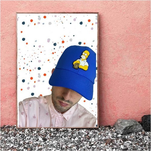 Gorra De Béisbol Homer Simpson Drunk, Azul Unitalla