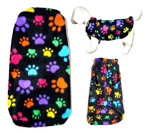 Roupa Para Cães - Suéter Inverno Preto Colorido E