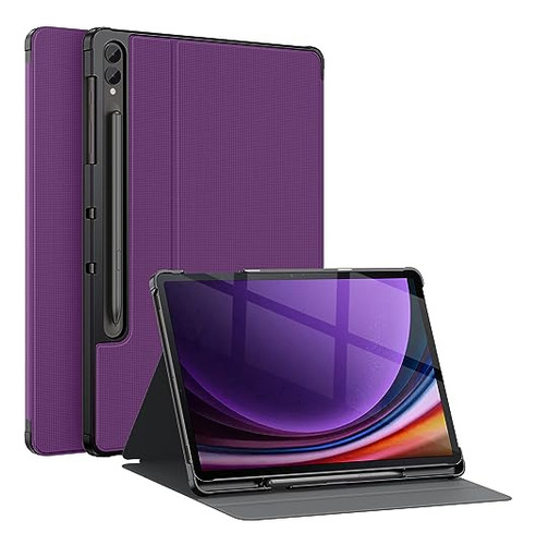 Funda Para Galaxy Tab S9 Plus/s8+/s7 Fe/s7+ Morado 12.4puLG
