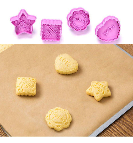 Molde Para Galletas Spring Mold, 8 Unidades, Para Navidad Y