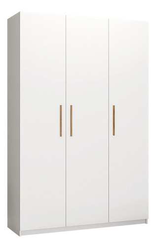 Guarda Roupa Casal 3 Portas 2 Gavetas Paris Branco Caemmun