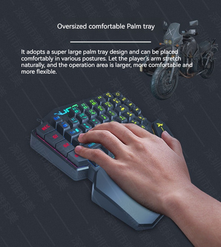 Set De Teclado Para Mano Izquierda Con Una Sola Mano