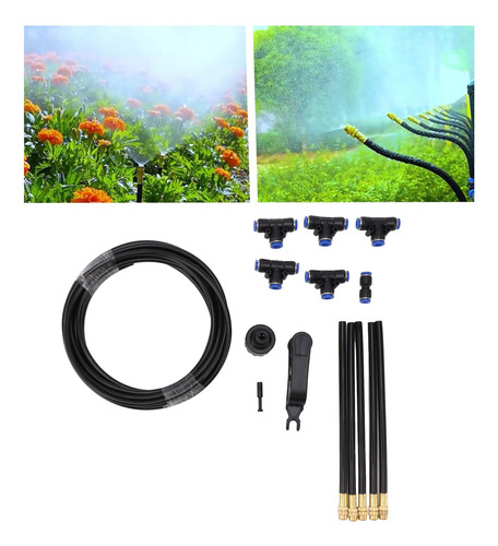 Kit De Riego Por Goteo Para Jardín Ajustable En 360 Grados