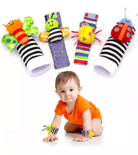 Sonajeros Para Bebé Baby K Foot Finder Calcetines Y Manillas