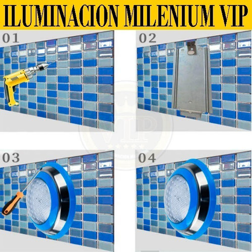 Imagen 4 de 10 de Lampara Led Sumergible Piscina Rgb 18w Ip68 2 Años Garantia