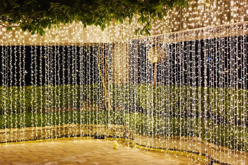 Imagem 5 de 10 de Kit 10 Cordão 30m (300m) Led Montar Cortina 10mx3m Casamento