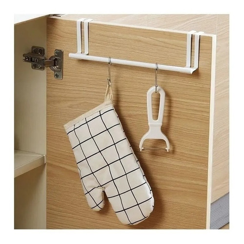 Imagen 4 de 9 de Soporte Colgador Para Toallas Y Paños De Cocina Métalico