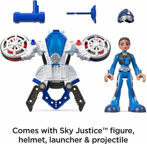Fisher Price Heroes De Rescate Sky Justice Traje Aéreo