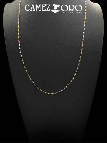 Cadena Oro 10k Florentino Grano De Café 0.5mm 40cm
