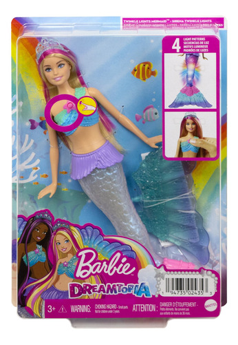 Barbie Dreamtopia Sirena Con Luces Sumergible E.full