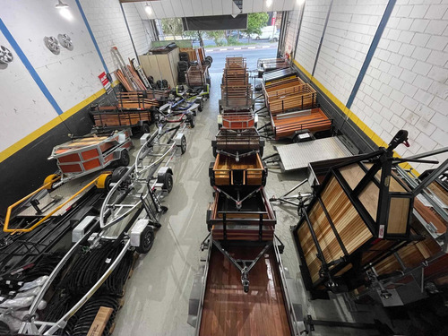 Carretinha Bau Em Acm 1.60 X 1.10 X 0.60 - 0km