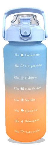 Garrafa De Água 2 Litros Motivacional Em Português Squeeze