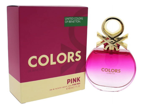 Benetton Colores Rosa Para Las Mujeres 2.7 Oz Edt