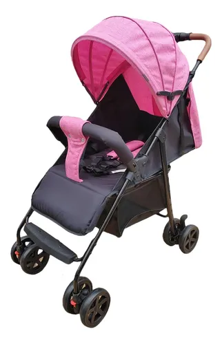 Carriola Para Bebé Prinsel Mónaco Plegable A Una Mano rosa