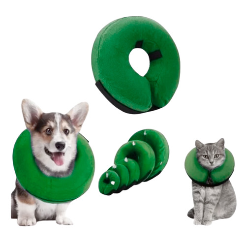 Collar Inflable Isabelino Anti Mordida Perros Gatos - Tallas Tamaño del collar XL