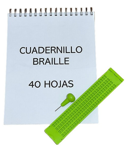 Kit De Inicio Regleta Media Carta - Braille Perú