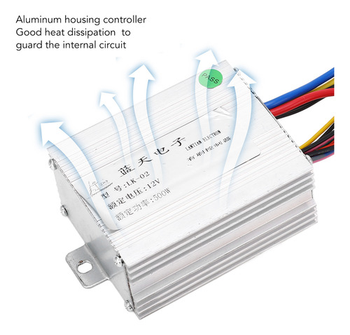 Controlador De Motor Con Escobillas, 12 V, 500 W, Faro, Acel