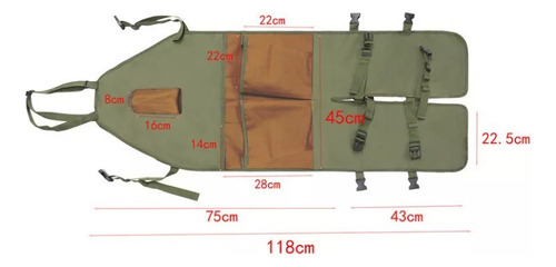 Delantal De Piernas Impermeables De Bolsillo Múltiple Oxford