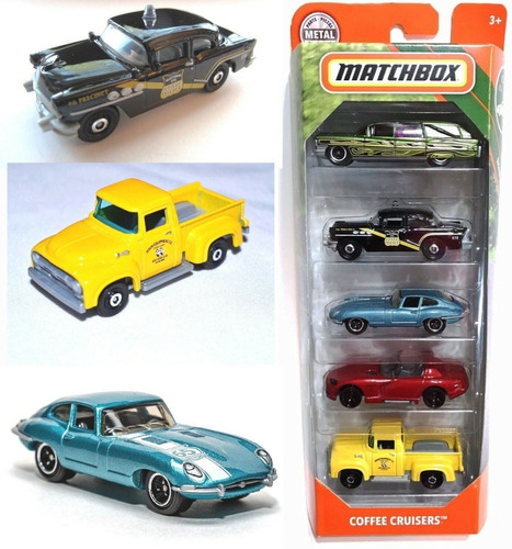 Matchbox Autos Surtidos Pack X5 Original Mattel Coleccion