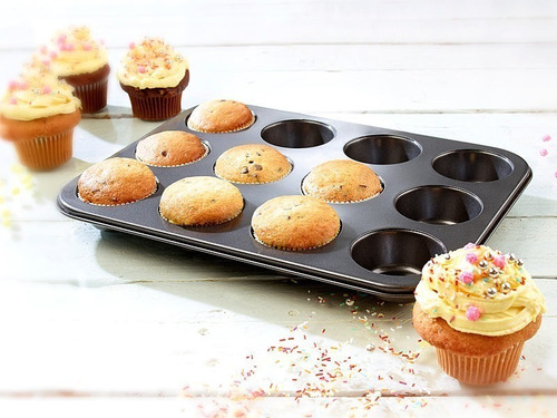 Molde Muffins X12 Antiadherente Teflon Silmar