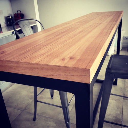 Mesa Alta Bar Barra Industrial Moderno #