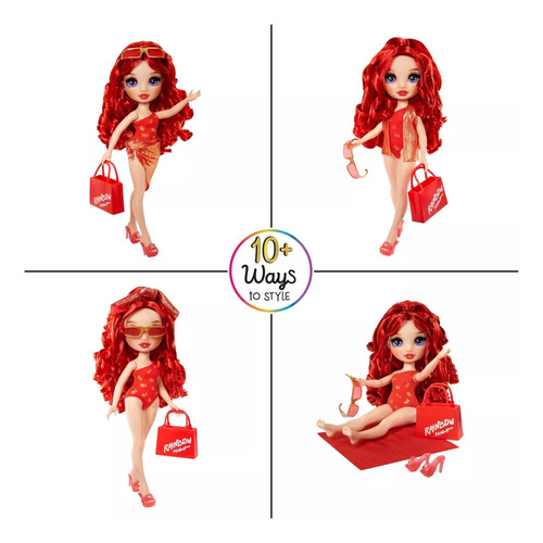 Boneca Rainbow High Swim & Style Ruby Anderson - Mga