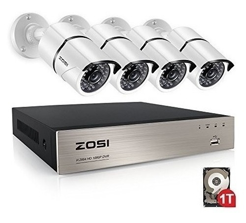 Zosi 4ch Full True 1080p Video Security Dvr 4x 1080p Hd