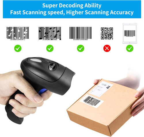 Escaner De Codigo De Barras Portatil Netumscan Usb 1d Con...