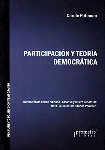 Participacion Y Teoria Democratica - Pateman Carole (libro)