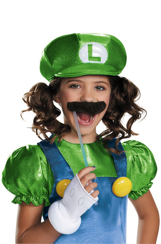 Disfraz De Luigi Para Niña Talla: M Halloween
