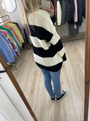 Imagen 8 de 8 de Sweater Rayado Rayas Mujer The Big Shop