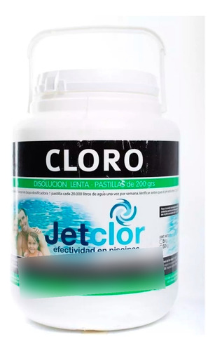 Pastillas De Cloro Jetclor 200 Grs Por 5 Kilos Para Piscinas