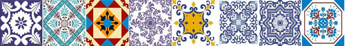 Imagem 1 de 1 de Border Faixa Decorativa Azulejo Português Autocolante