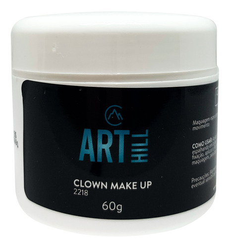 Clown Make Up Branco Grande 60g Water Proof - Catharine Hill