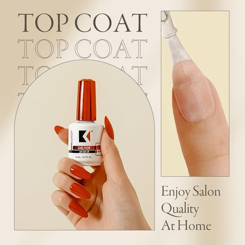 Kupa Gelfinity - Top Coat Gel De Brillo (sin Limpiar) 0.5 Fl