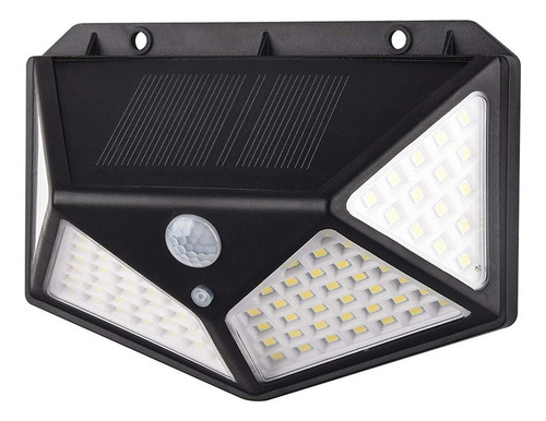 Set 3 Focos Led Solares Sensor Movimiento Exteriores Ip65 Ax Estructura Negro