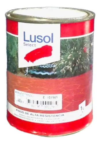 Pintura P/piso Lusol 1litros Color Capuccino Capuccino Satinado