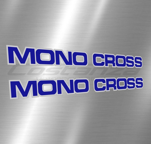 Calcos Yamaha Monocross X 2 Horquillon Dt Azul Metalizado