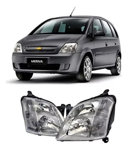 Juego Optica Chevrolet Meriva 2003 Hasta El 2015 Fondo Gris