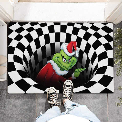 ~? Casapre Illusion Doormat Christmas 3d Visual Illusion Ant