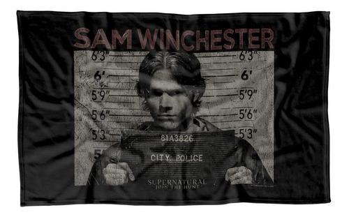 Manta Forro Polar Supernatural Sam Mug 36 X 58 