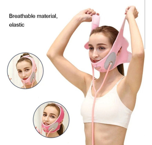 Faja Reductor De Papada Afinamiento Facial Con Triple Ajuste