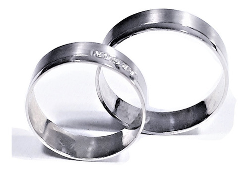 Bellas Argollas De Matrimonio En Oro Blanco 10k Envío Gratis