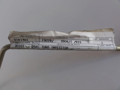 Caño Inyector Nº2 Ford F100 92/96 Mwm S/turbo Bomba Rotativa